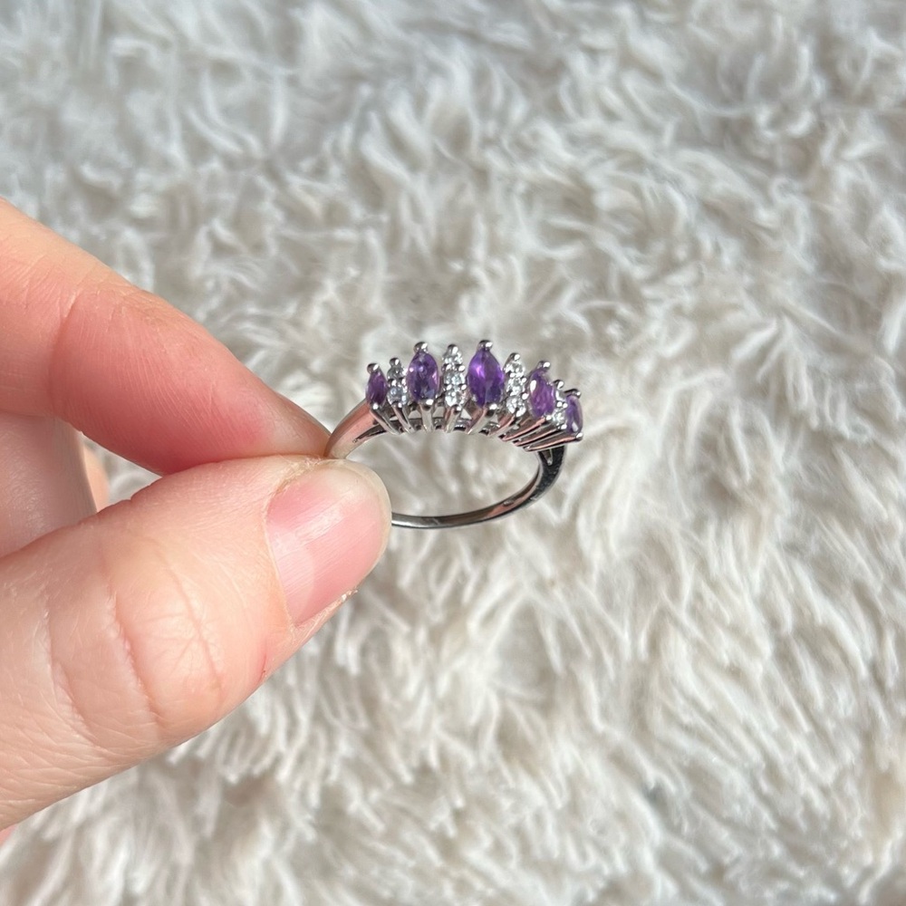 Silver & Purple Ring